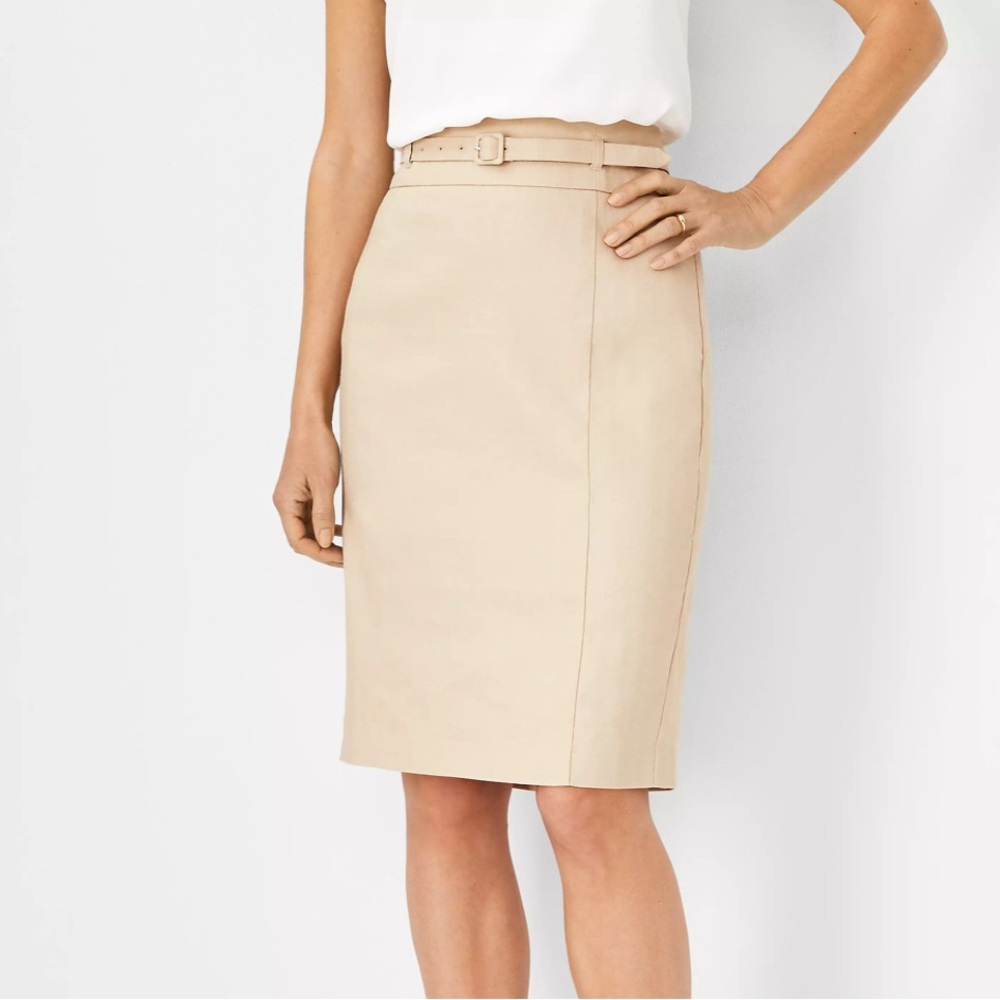 Ann Taylor Belted Pencil Skirt
